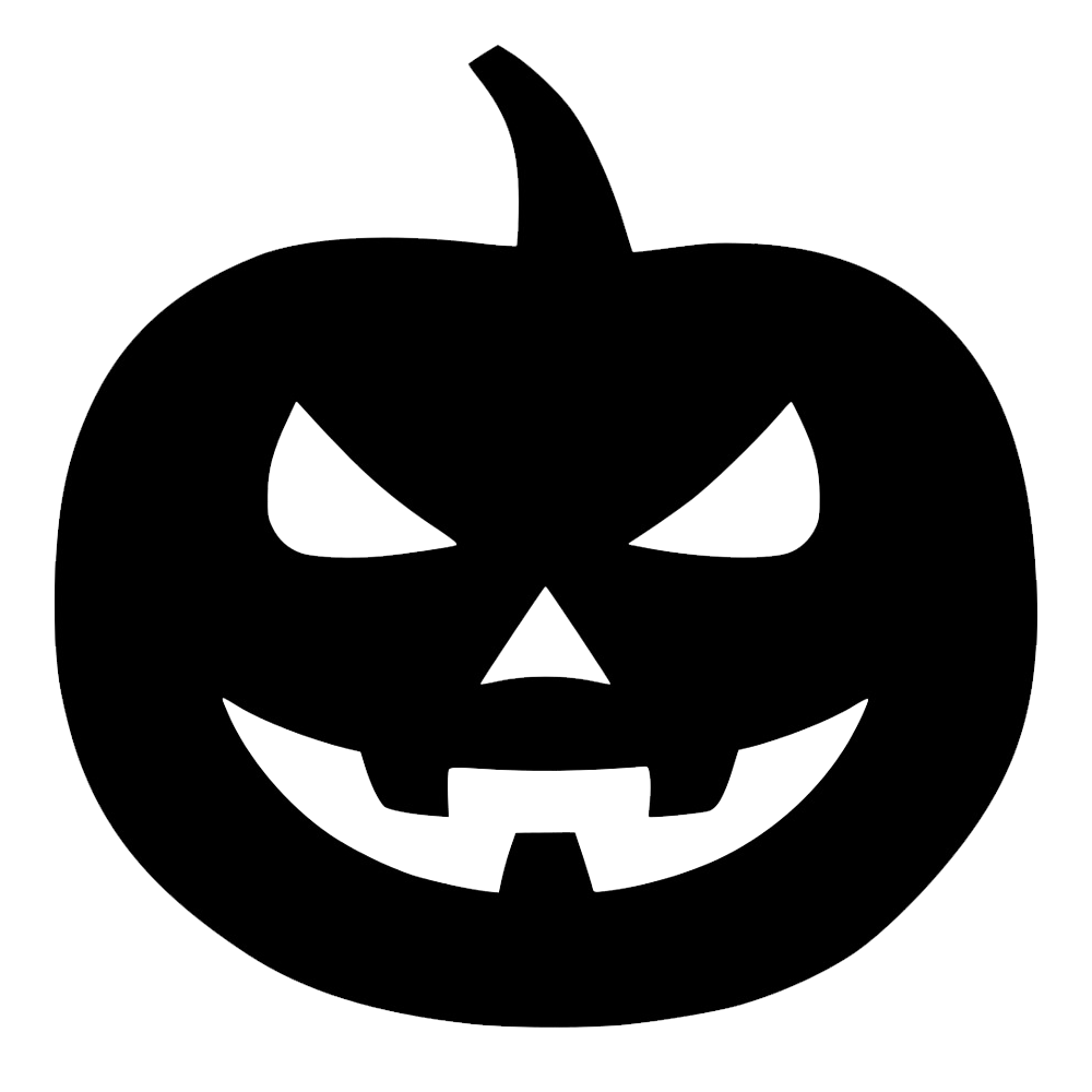 Halloween Pumpkin Silhouette  Transparent Picture