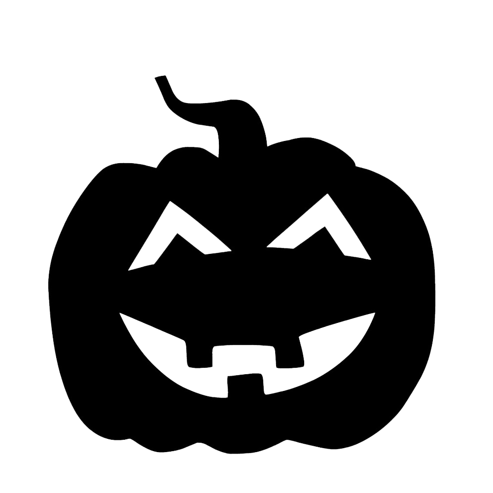 Halloween Pumpkin Silhouette  Transparent Clipart