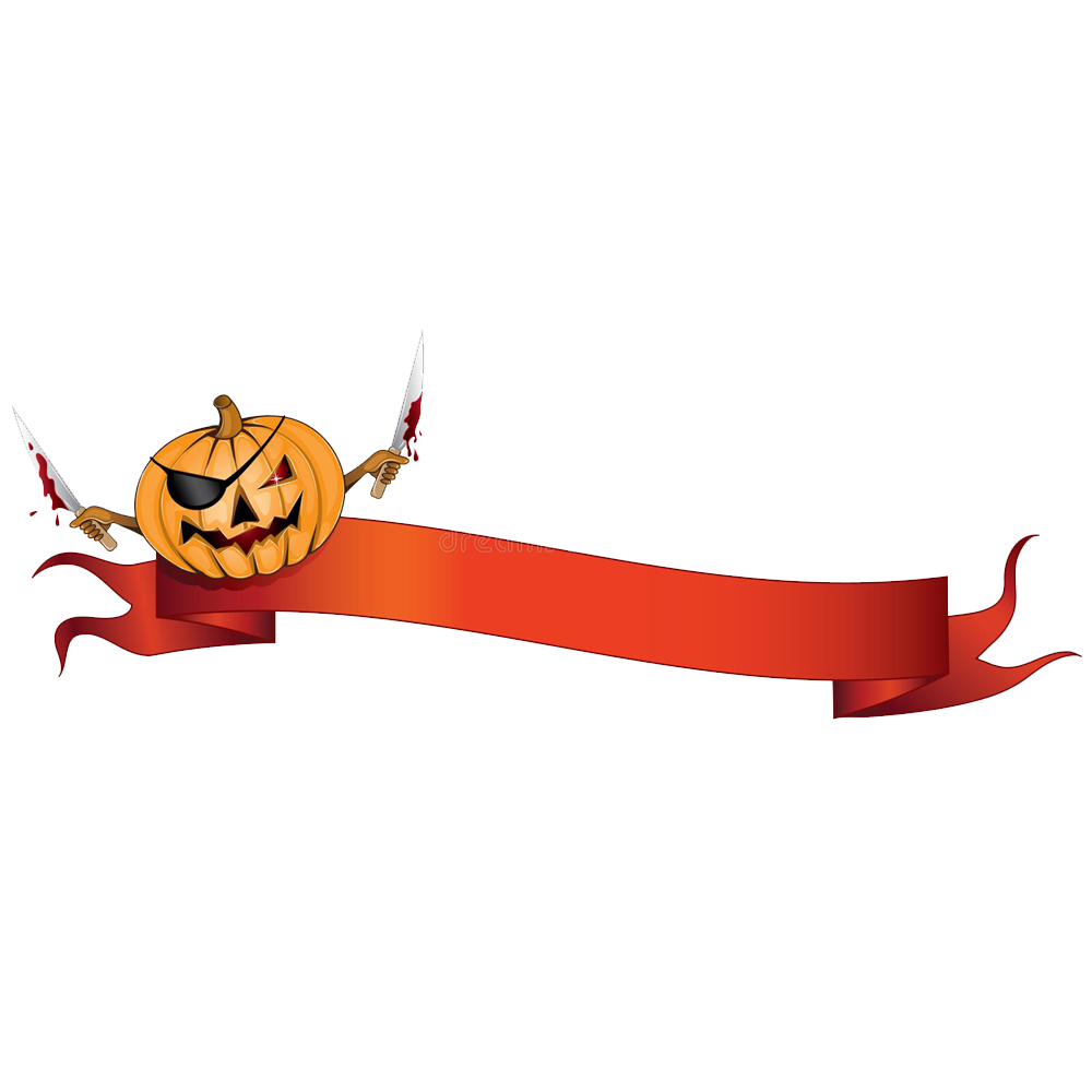 Halloween Ribbon  Transparent Image