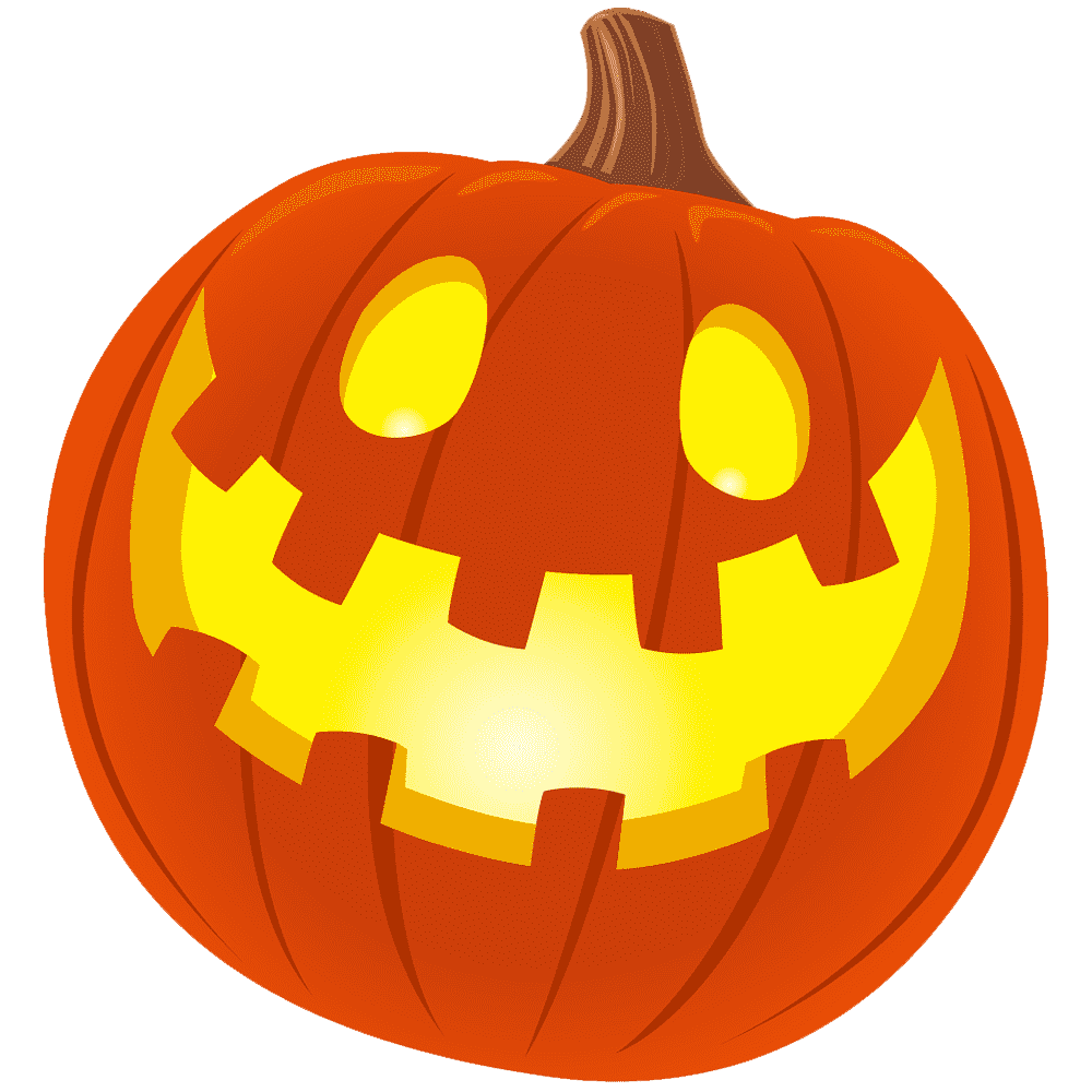Halloween Smiling Pumpkin  Transparent Clipart