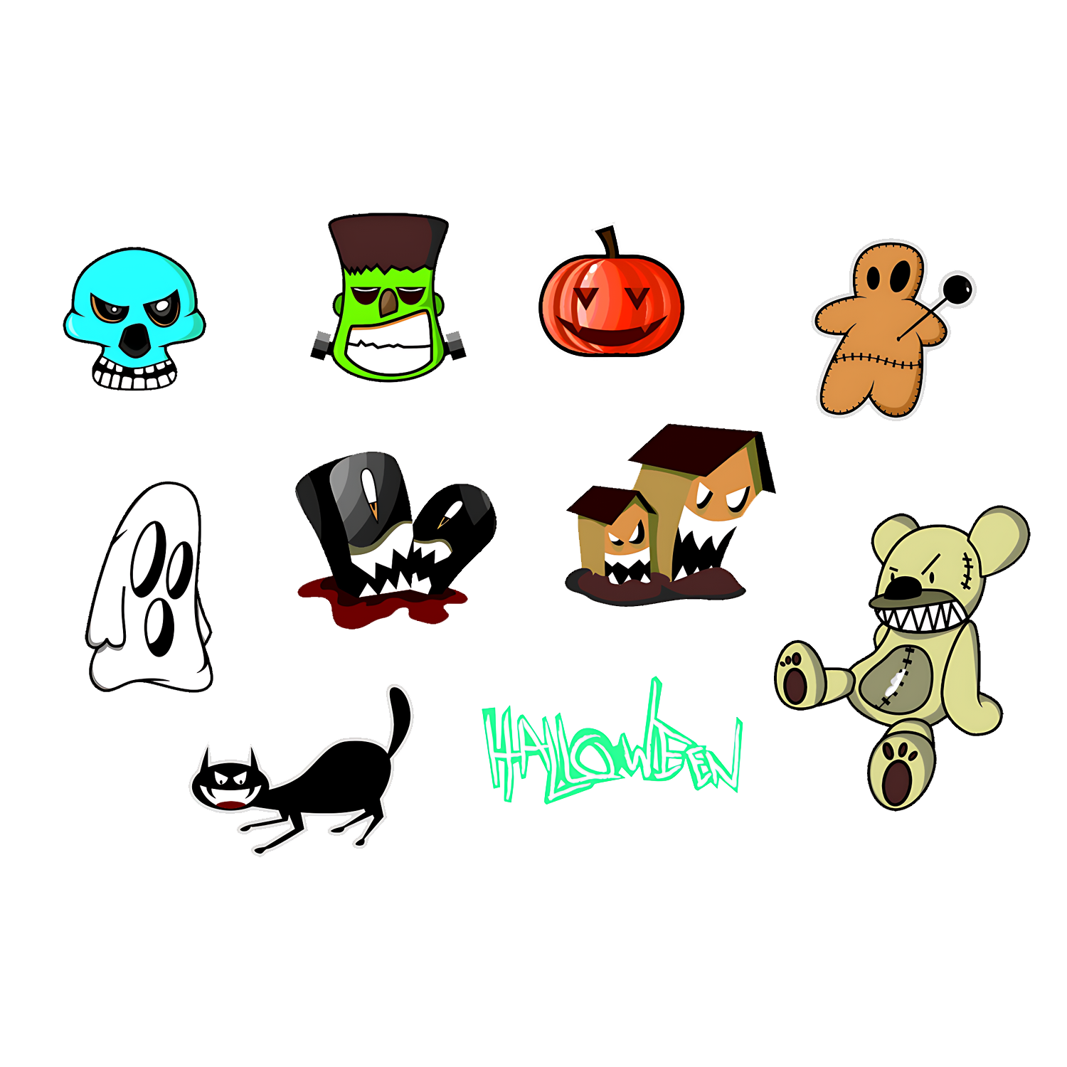 Halloween Stickers Transparent Picture