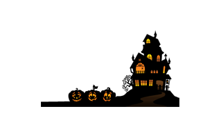 Halloween Village House PNG
