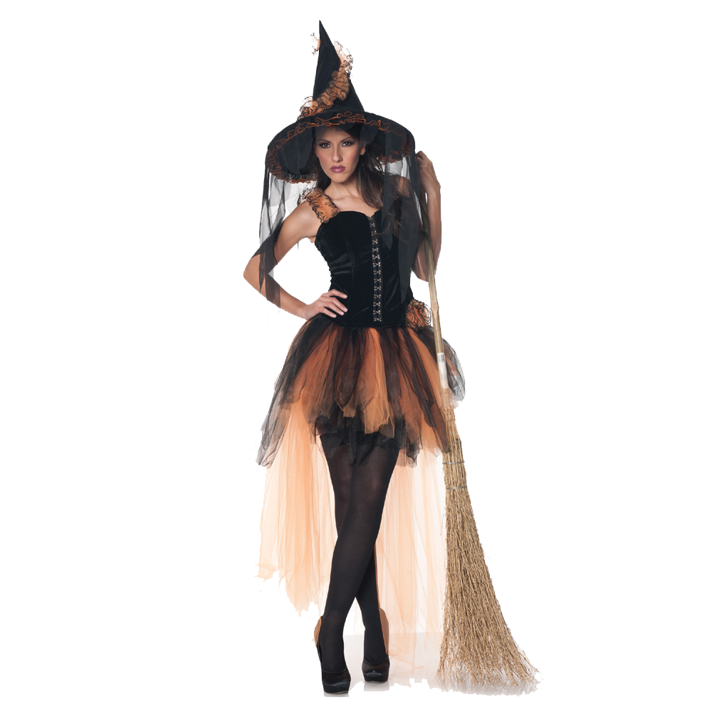 Halloween Witch Costume Transparent Clipart