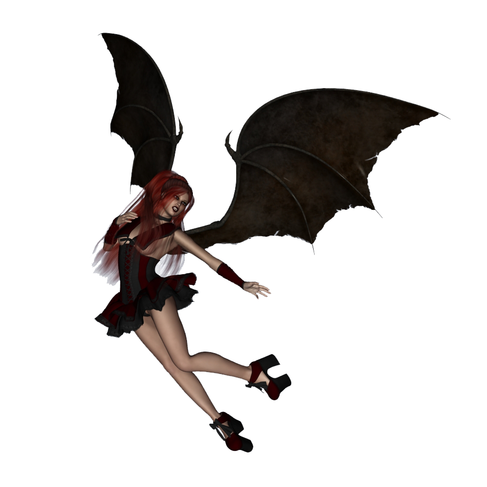 Halloween Women Bat Costume Transparent Clipart