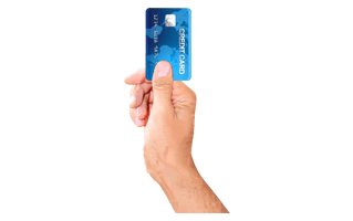 Hand Holding Credit Card PNG