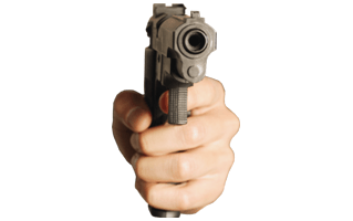 Hand Holding Gun PNG