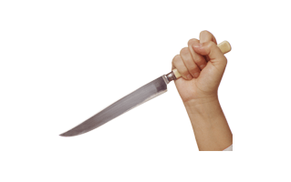Hand Holding Knife PNG