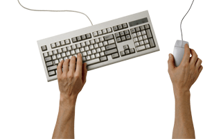 Hand On Keyboard PNG
