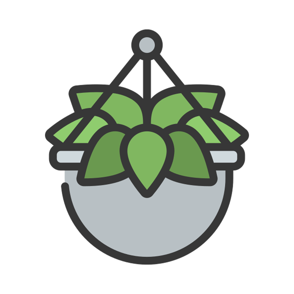 Hanging Pot Free Sticker Transparent Gallery