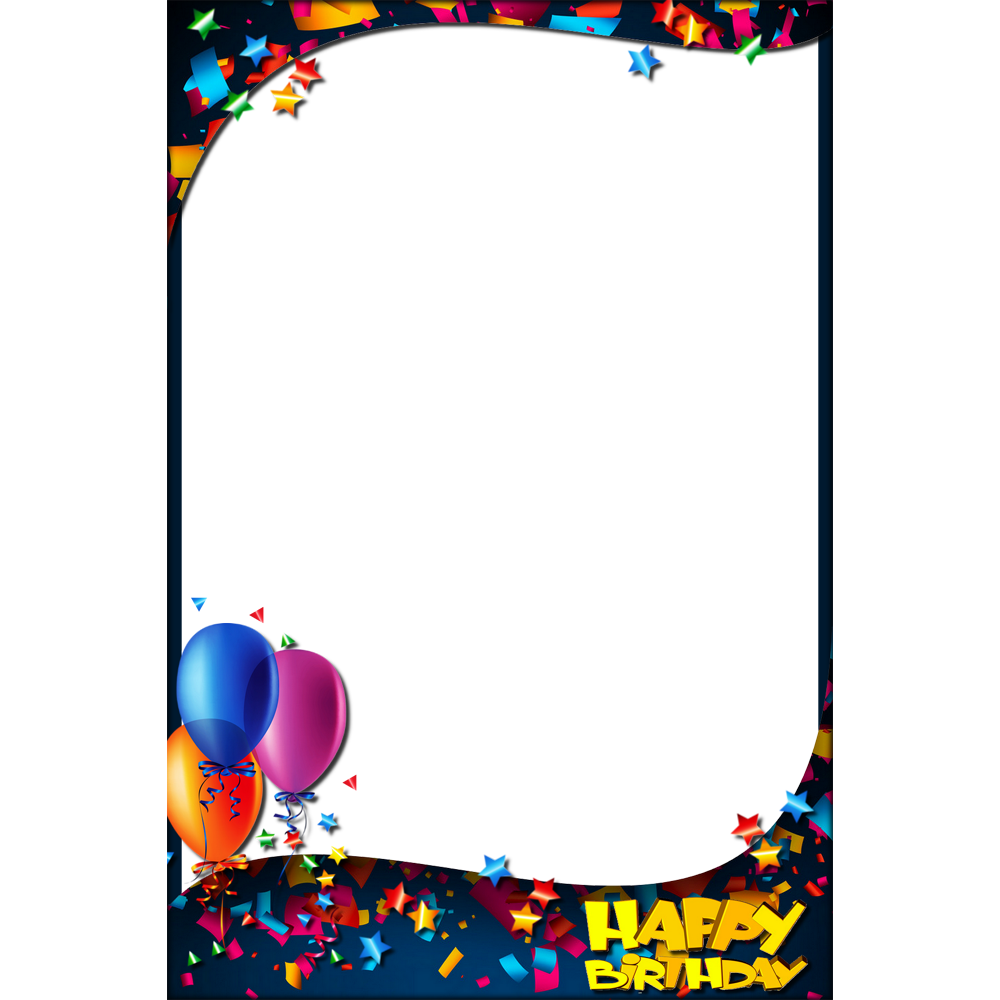Happy Bhirthday Frame Transparent Clipart