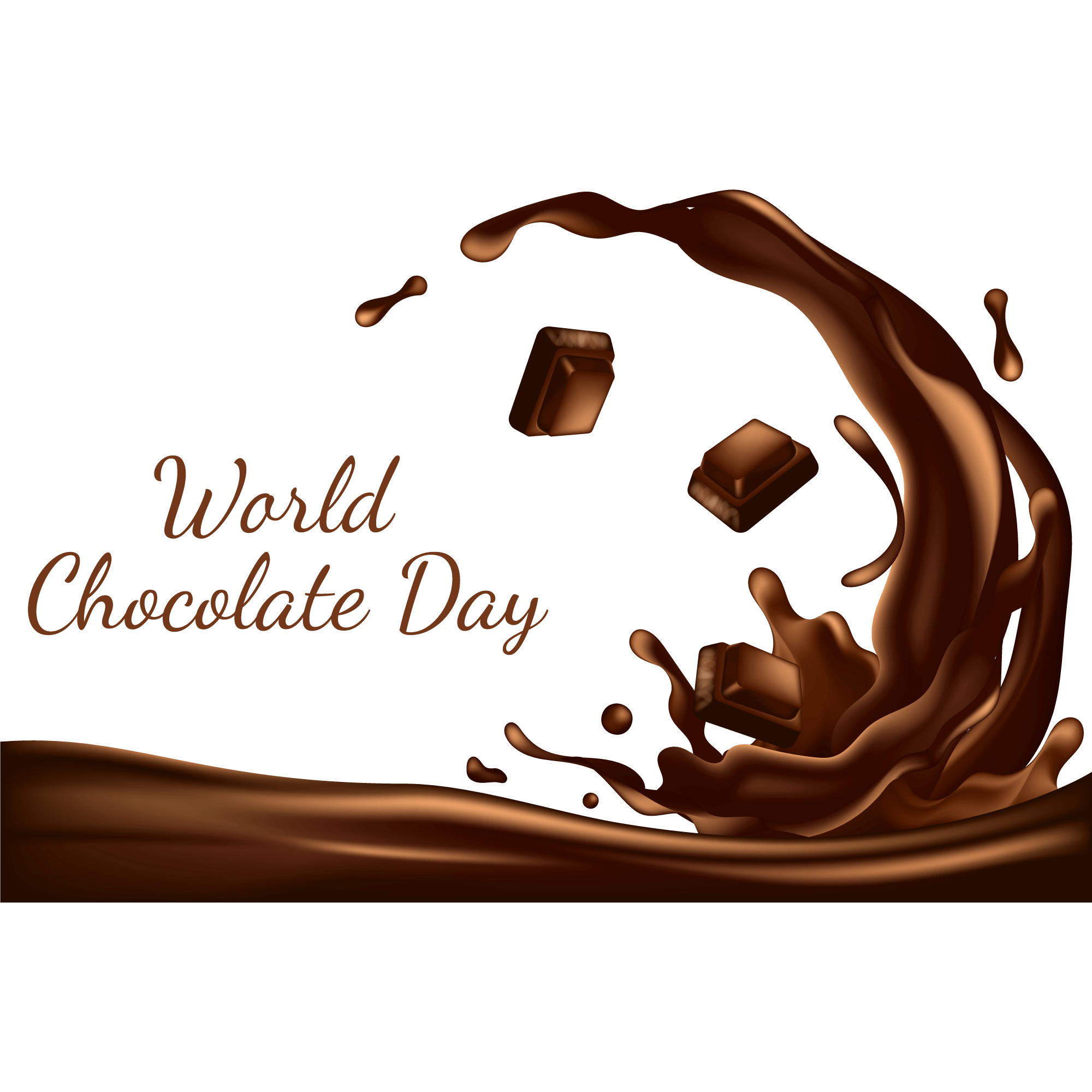 Happy Chocolate Day  Transparent Photo