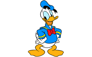 Happy Donald Duck PNG