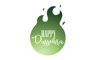 Happy Dussehra Green