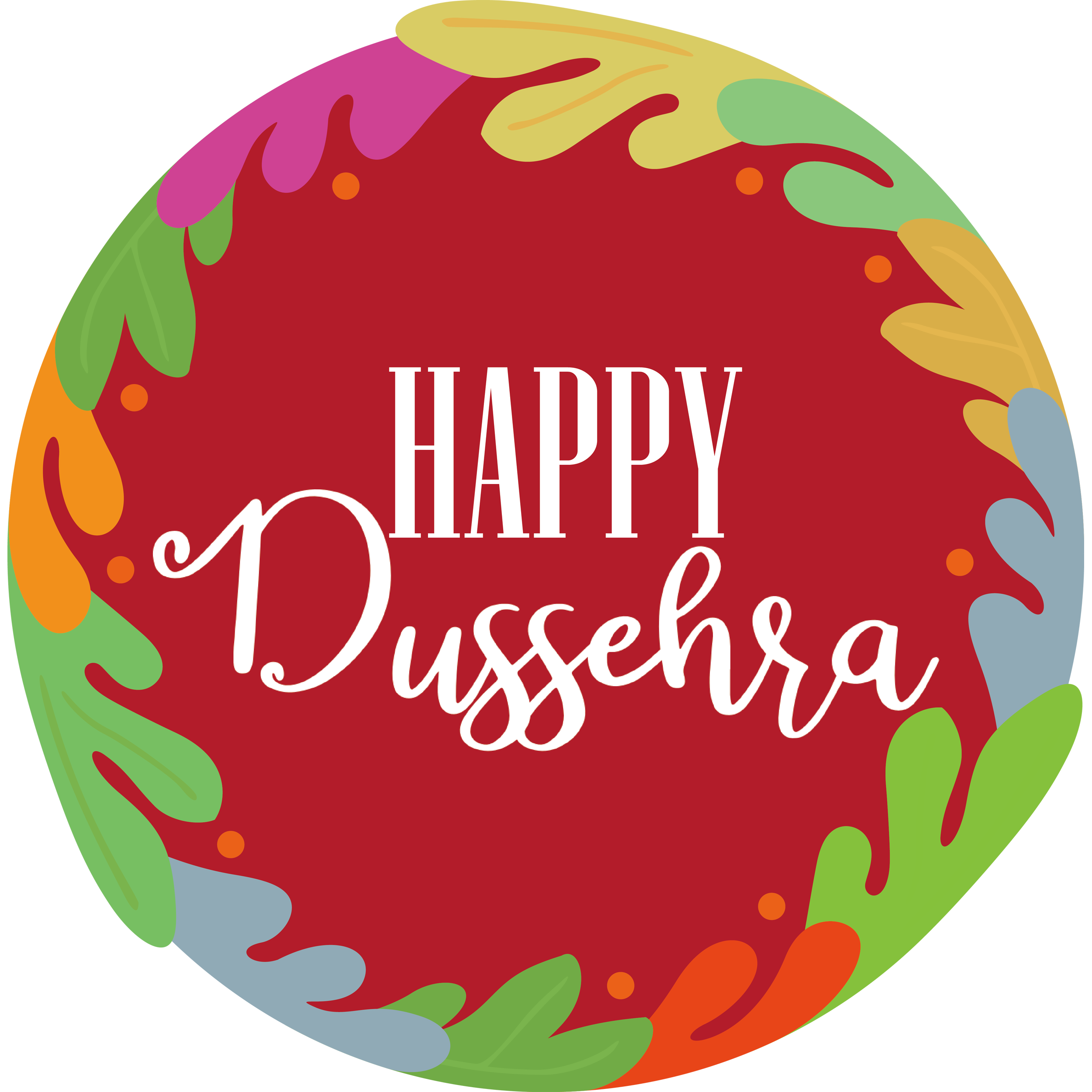 Happy Dussehra Red Transparent Gallery