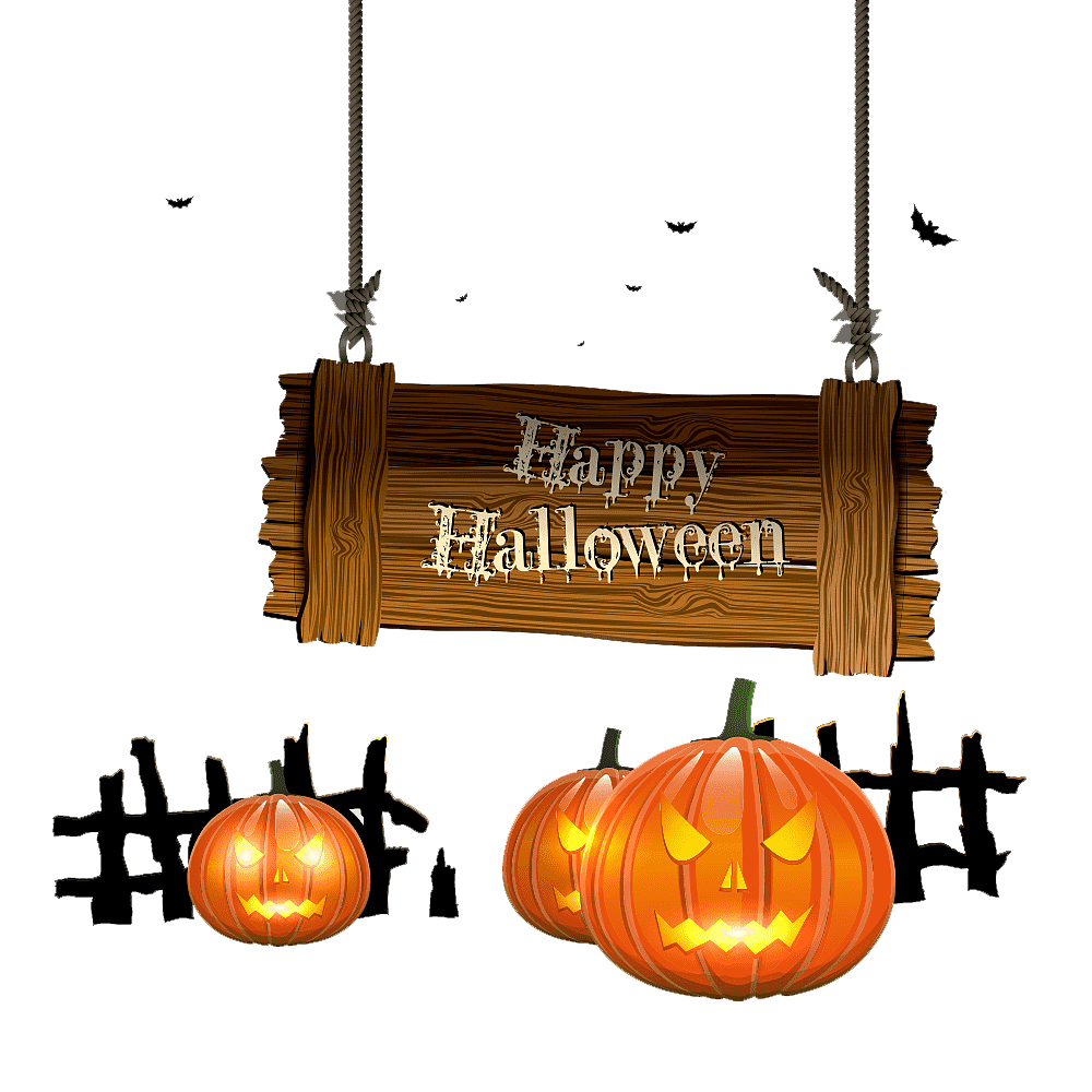Happy Halloween Pumpkin  Transparent Picture