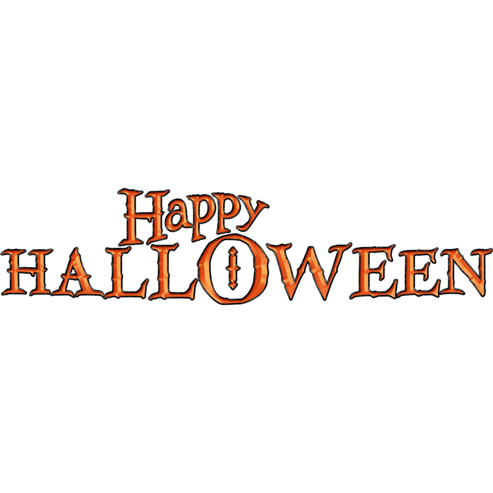 Happy Halloween Text  Transparent Image