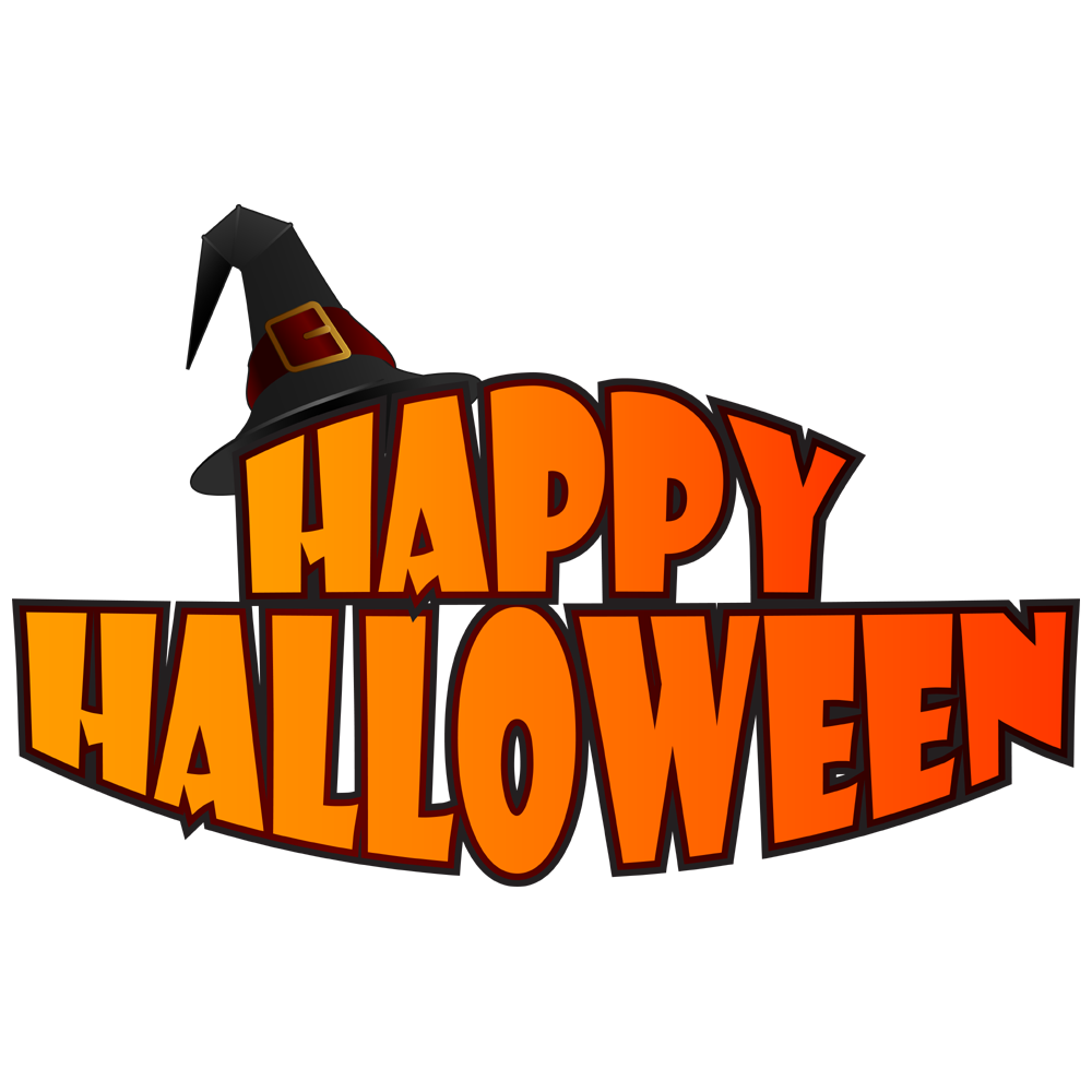 Happy Halloween Text  Transparent Photo
