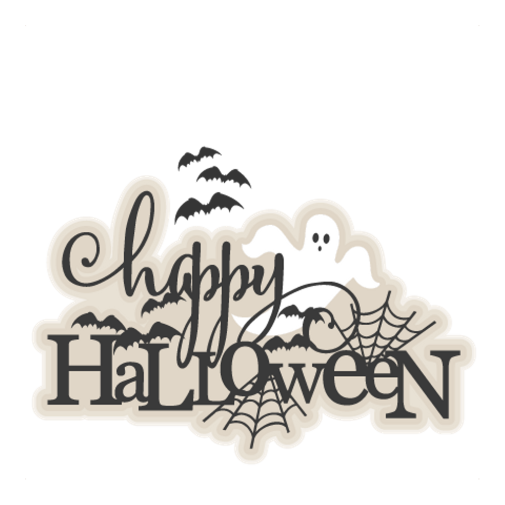 Happy Halloween Text  Transparent Picture