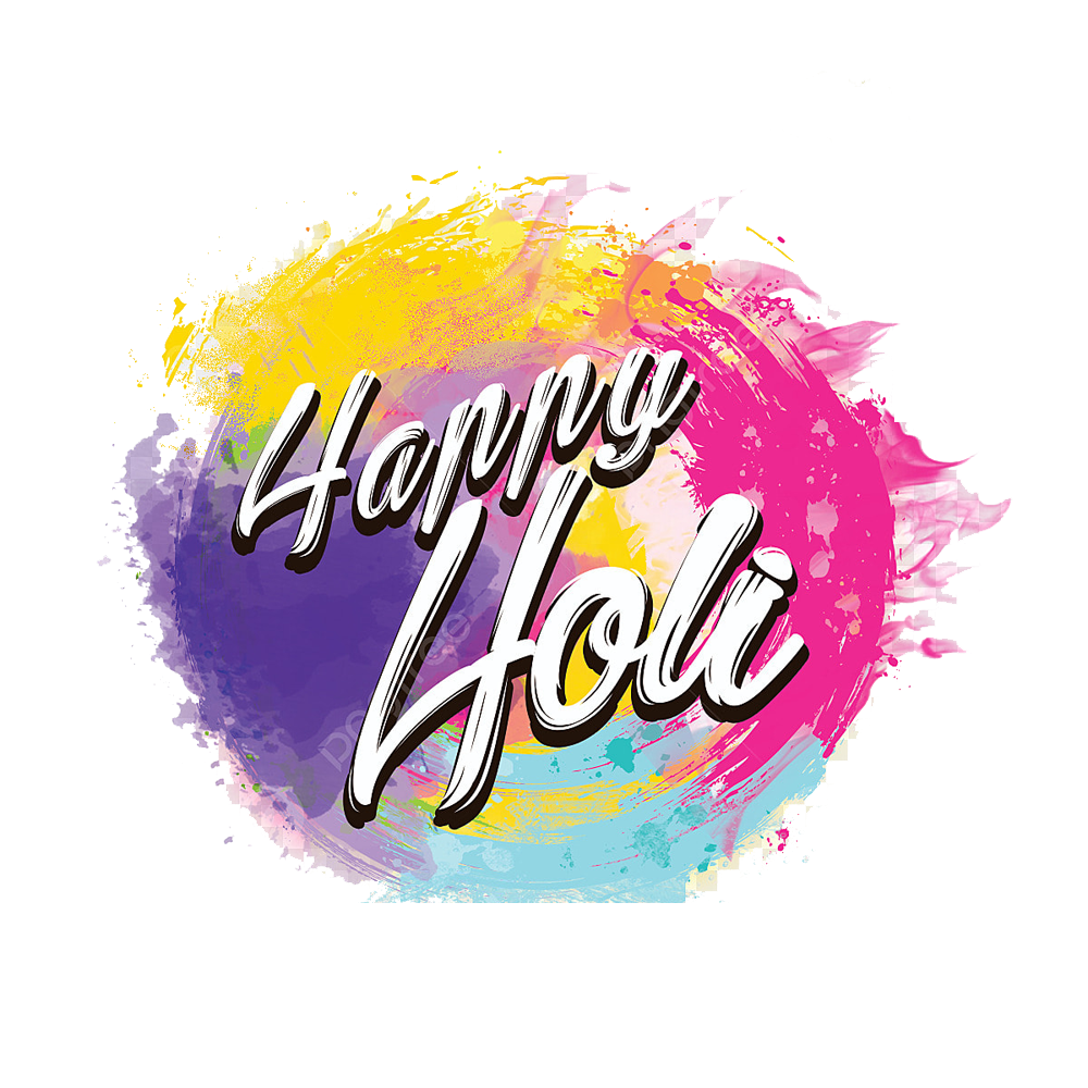 Happy Holi Text Transparent Gallery