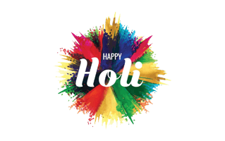 Happy Holi Text PNG