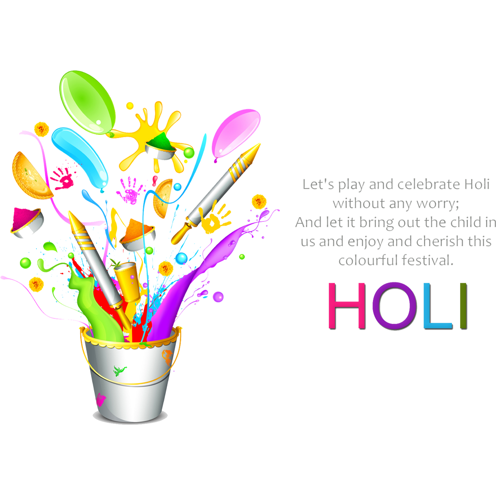 Happy Holi Wishes Transparent Image