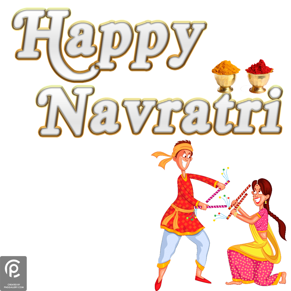 Happy Navratri Transparent Photo