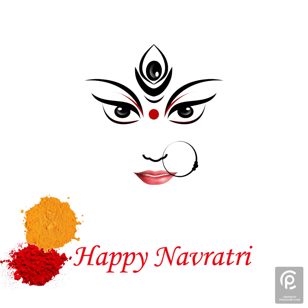 Happy Navratri Logo Transparent Image