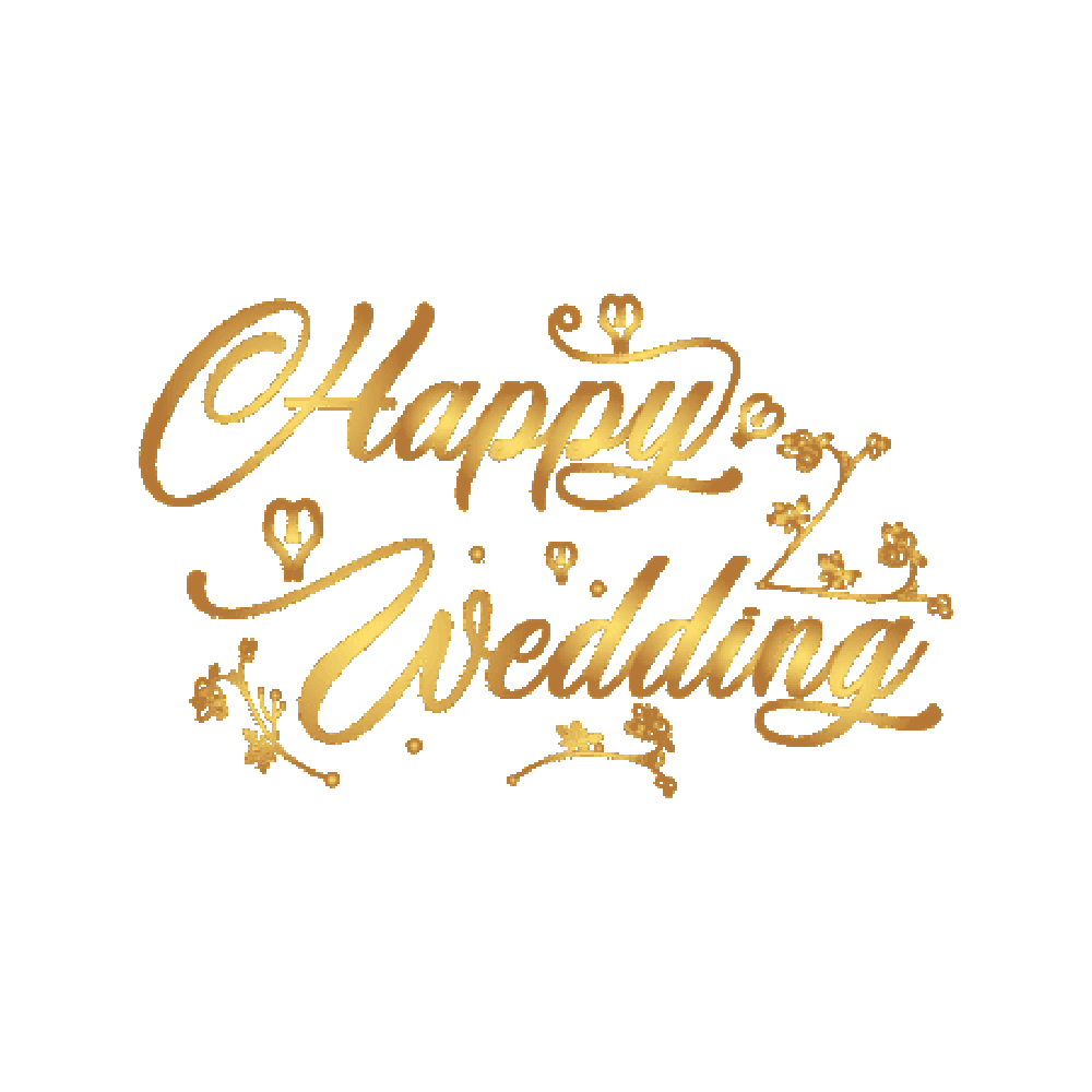 Happy Wedding Sticker Transparent Clipart