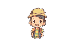 Hard Hat Free Sticker PNG