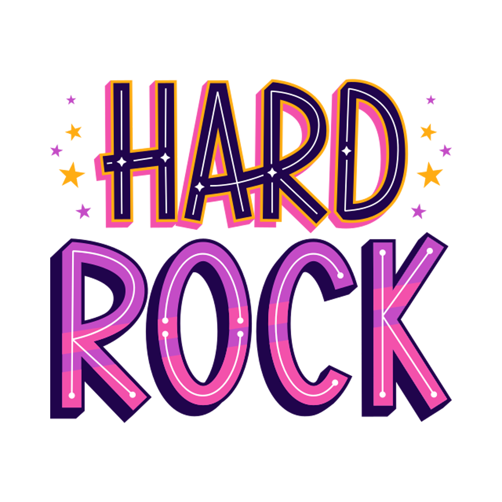 Hard Rock Free Sticker Transparent Picture