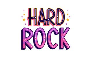 Hard Rock Sticker PNG