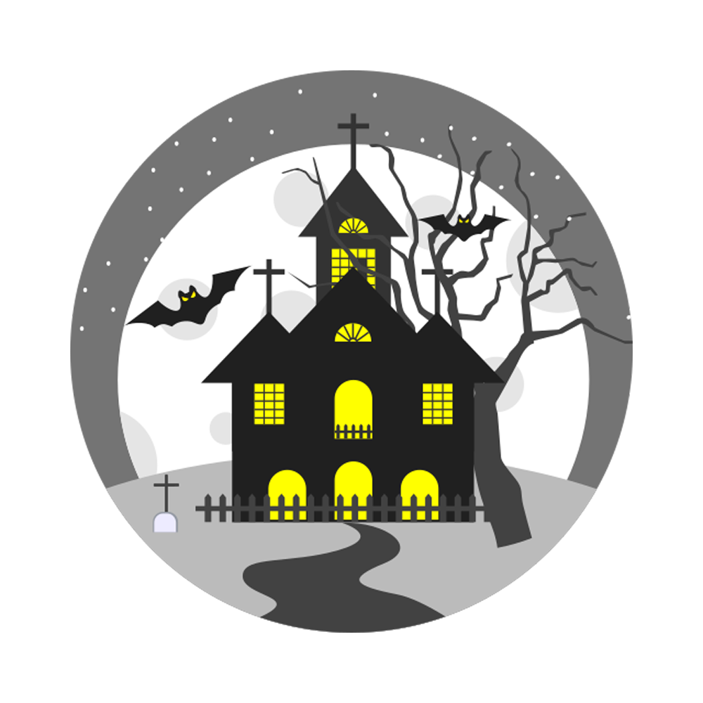 Haunted House free Sticker Transparent Picture