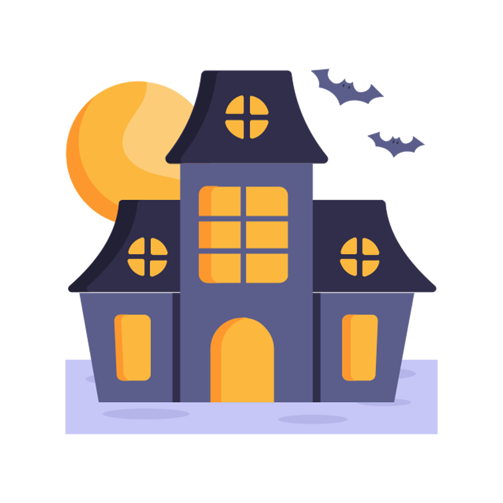 Haunted House free Sticker Transparent Gallery