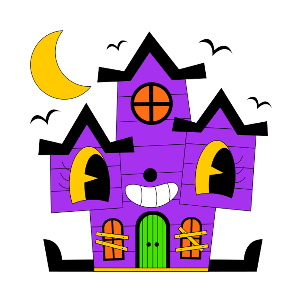 Haunted House Sticker Transparent Photo