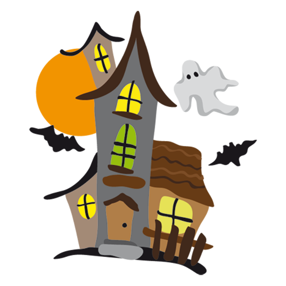 Haunted House Sticker Transparent Clipart