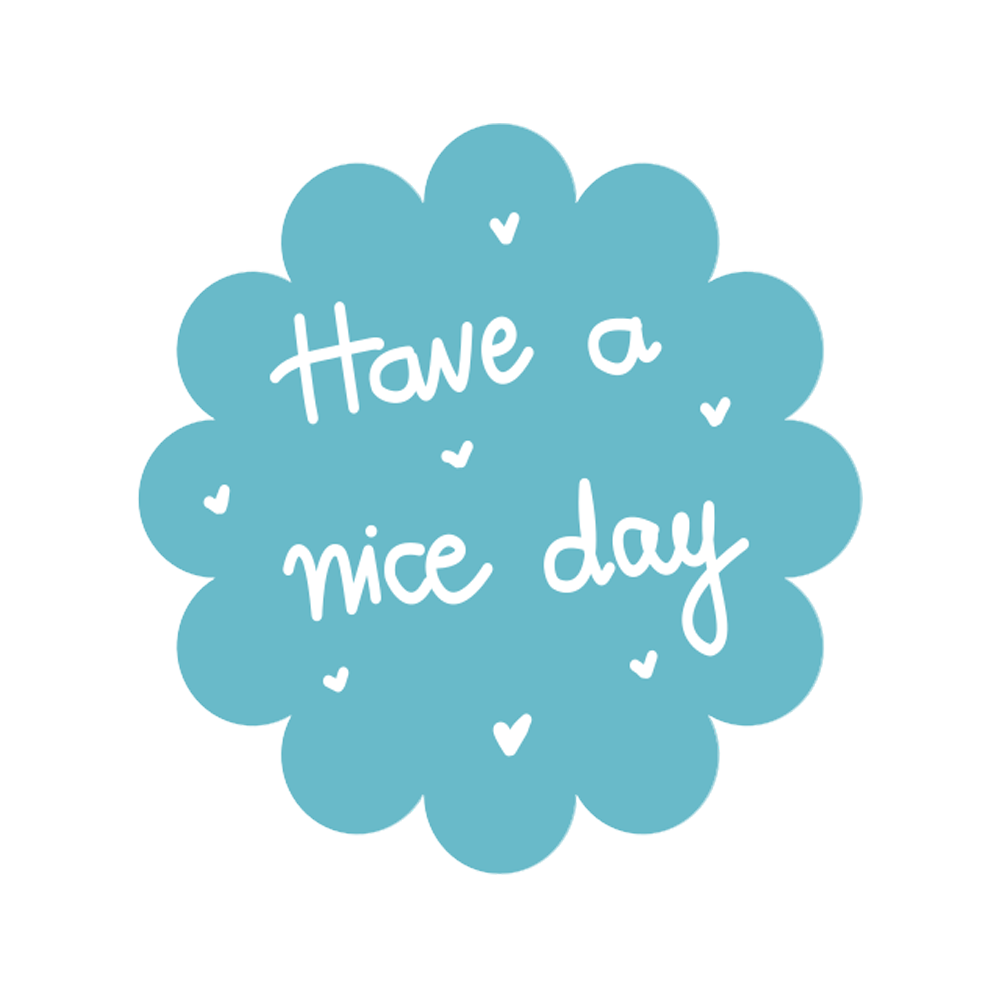 Have A Nice Day Free Sticker Transparent Clipart