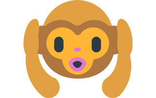 Hear No Evil Monkey Emoji PNG