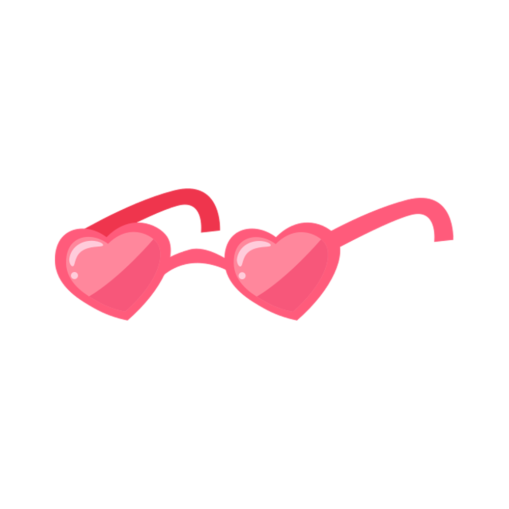 Heart Glasses Free Sticker Transparent Clipart