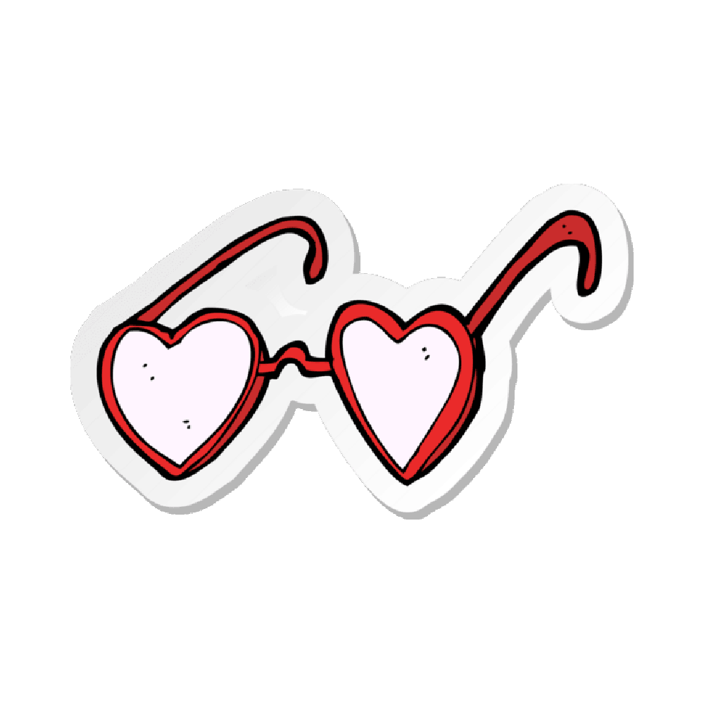 Heart Glasses Free Sticker Transparent Gallery