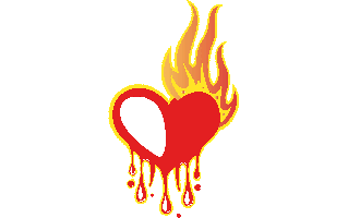 Heart On Fire PNG