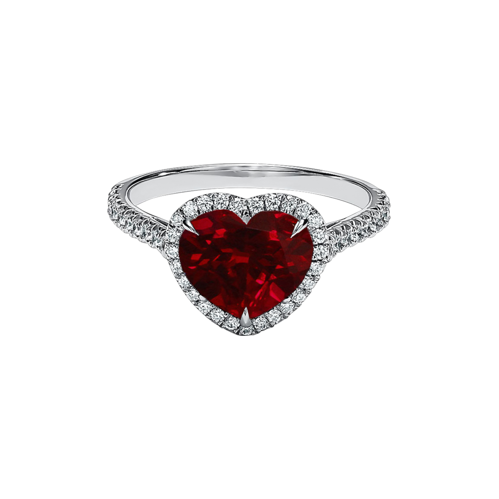 Heart Shape Ring Transparent Picture