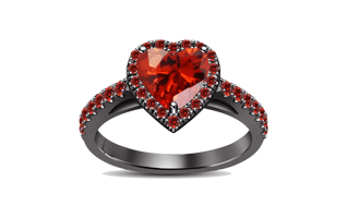 Heart Shape Ring PNG