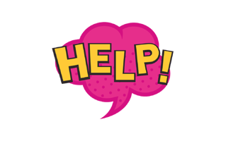 Help Sticker PNG