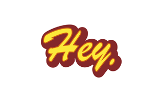 Hey Free Sticker PNG