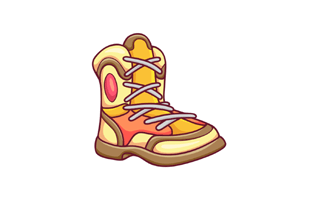 Hiking Boots Sticker PNG