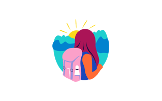Hiking Free Sticker PNG