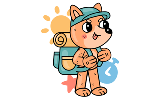 Hiking Sticker PNG