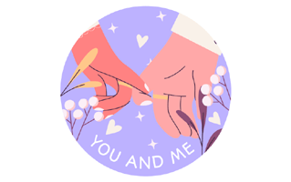 Holding Hands Sticker PNG