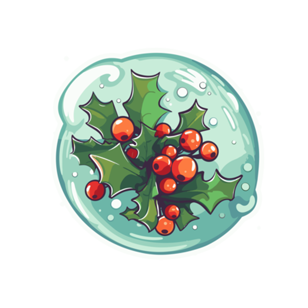 Holly Free Sticker Transparent Image