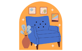 Home Decor Sticker PNG